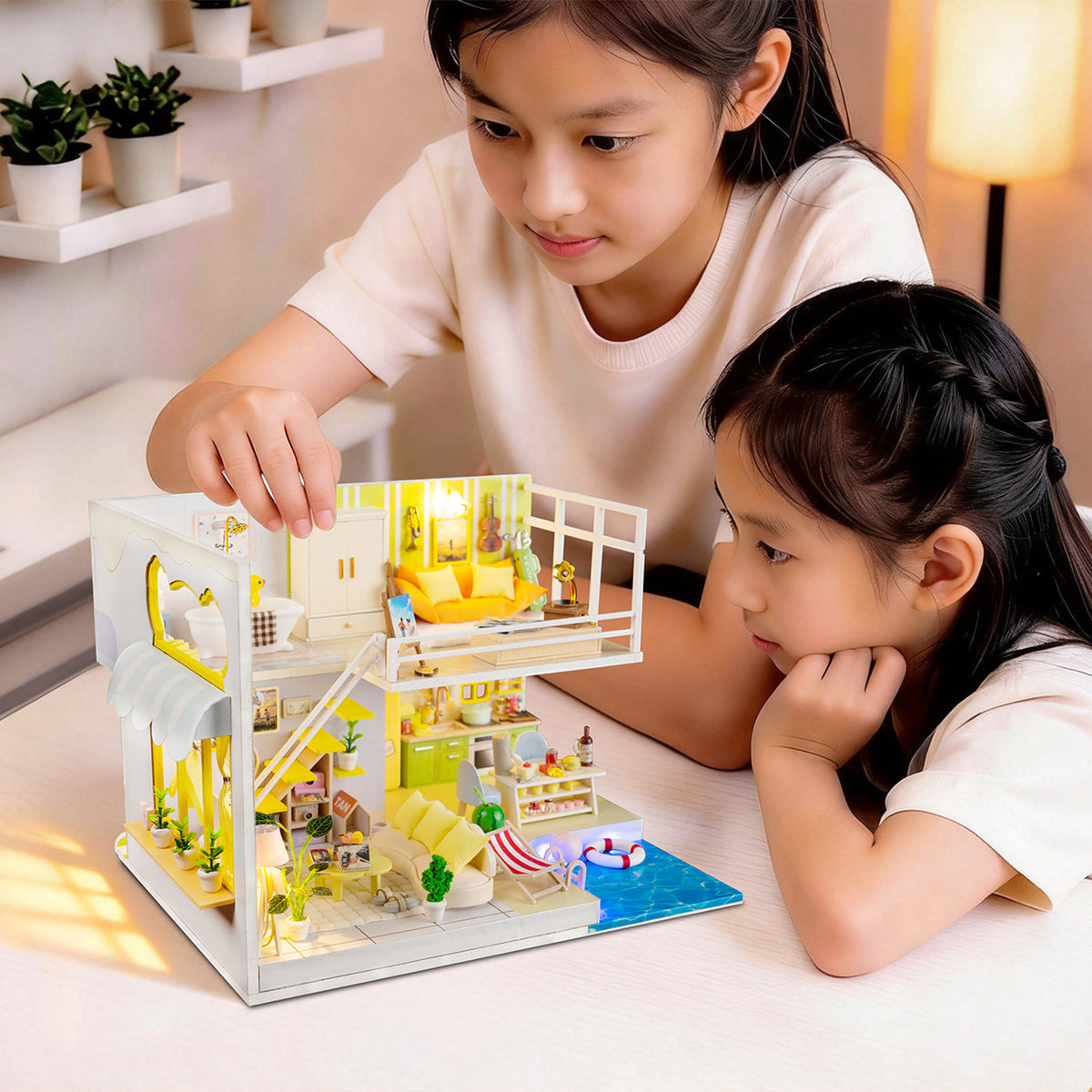 DIY miniature house – architectural scene