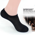 Chaussettes de bateau invisibles en fibre de bambou pour hommes d'été