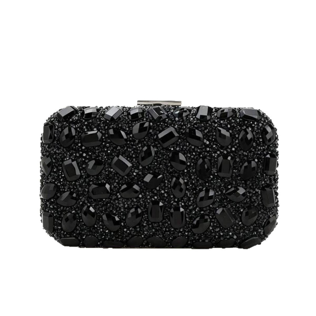 Sac de soirée fashionnable en strass carré pour banquets