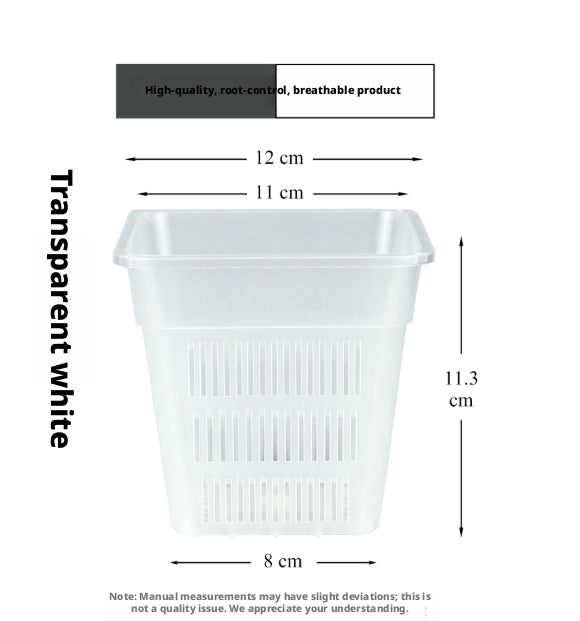 Plantation hydroponique panier transparent blanc-1
