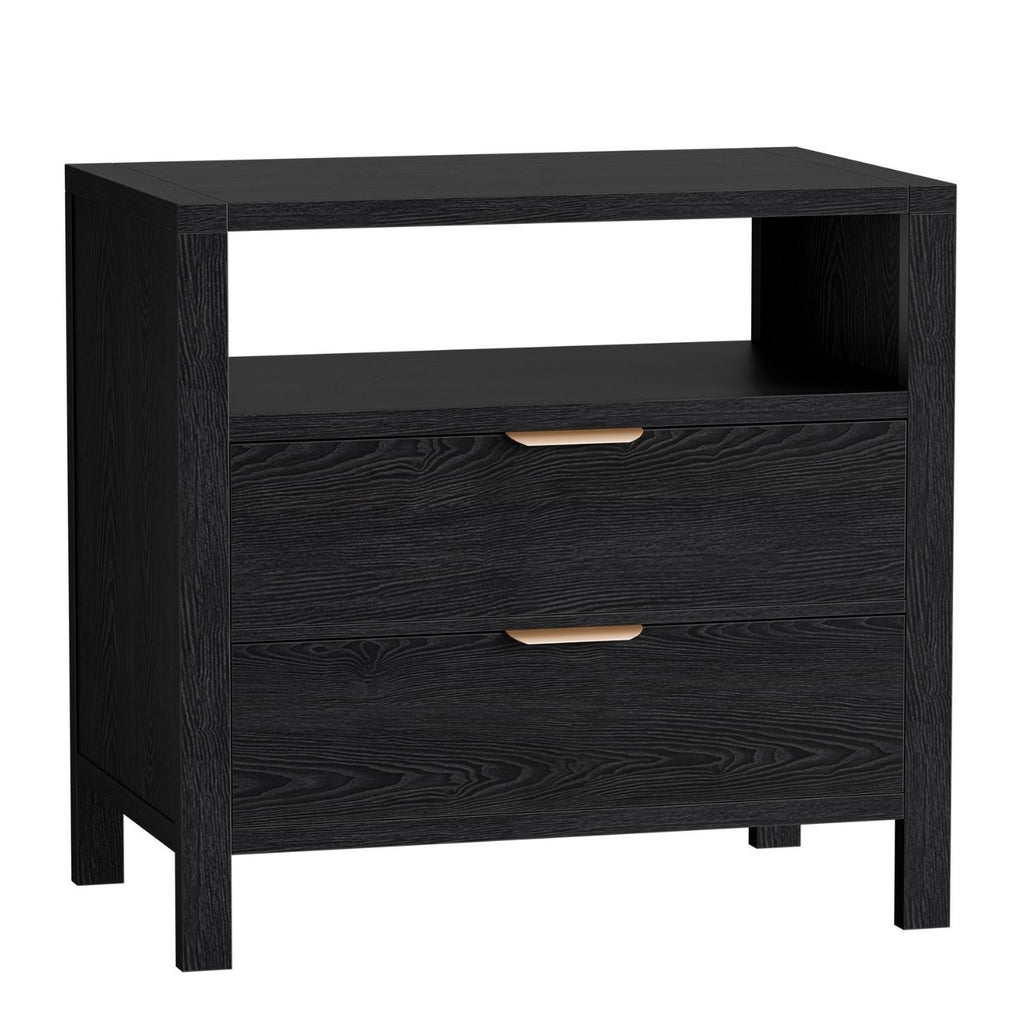 Table de chevet avec 2 tiroirs et plateau