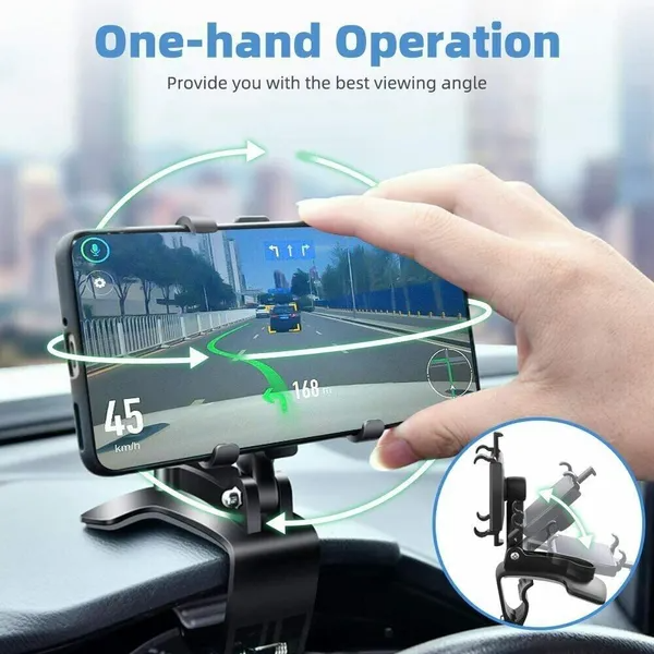 Support universel de support de tableau de bord de voiture Support de serrage Cradle Clip pour téléphone cellulaire GPS