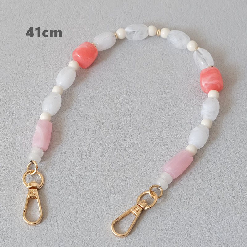 Accessoires de chaîne de perles colorés tout-match