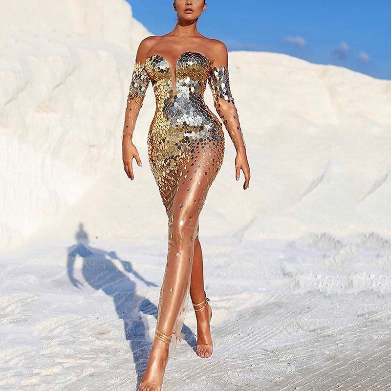 Robe élégante de banquet de fée Tempérament