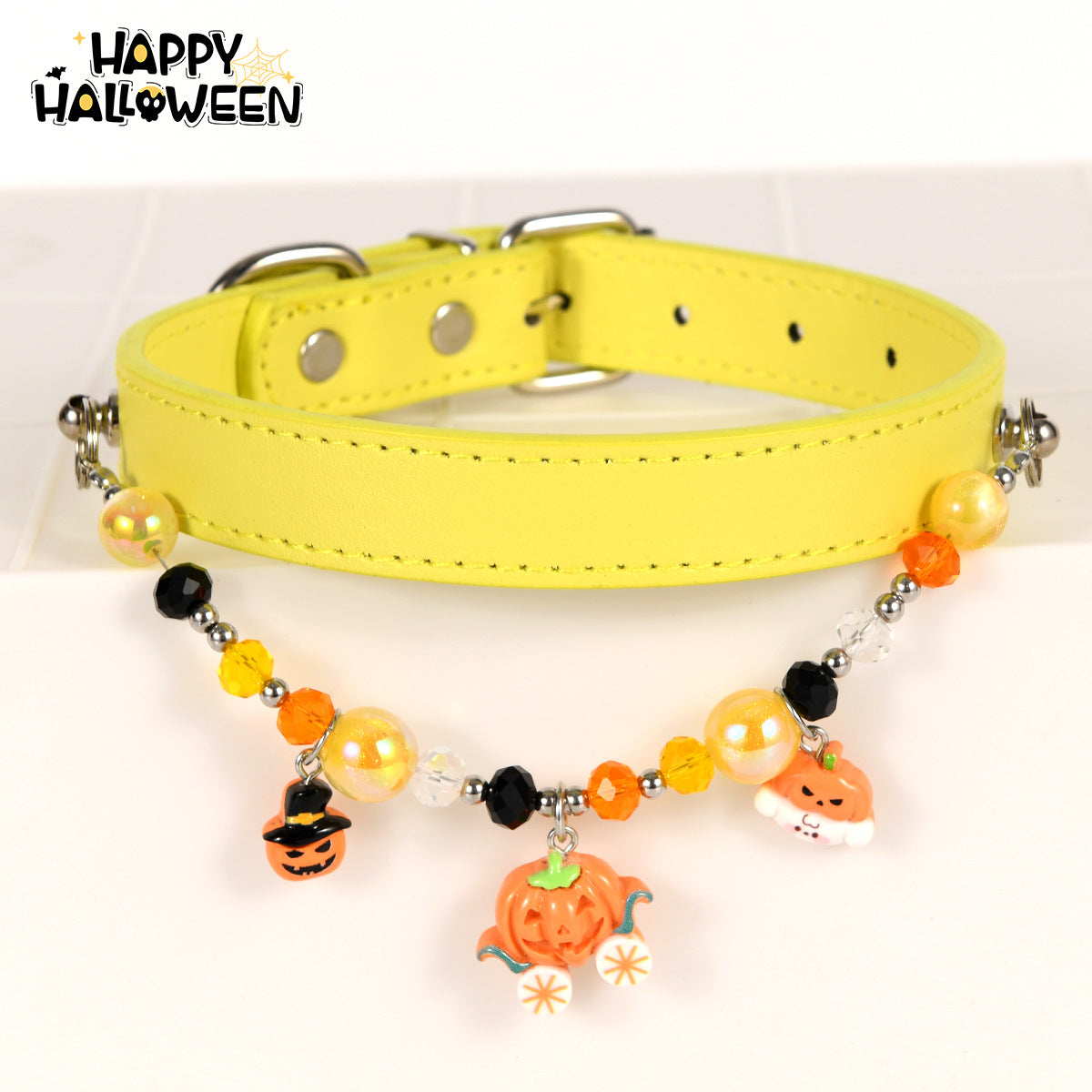Collier de chat Niche Accessoire Collier d'Halloween avec embellissements perlés