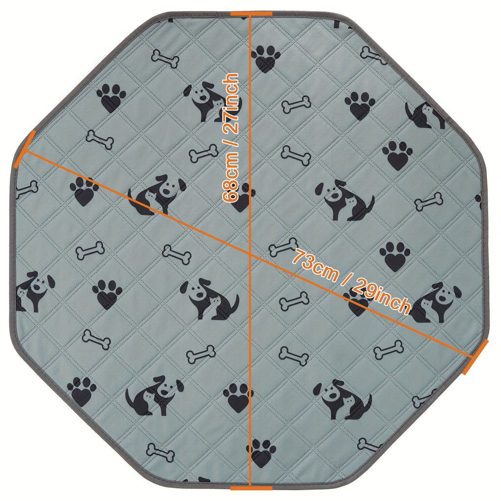 Pad de pot de chien octagonal lavable