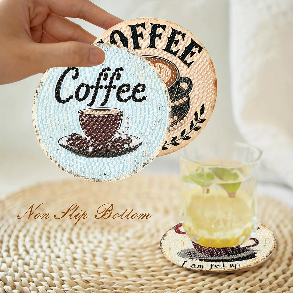 Diamant Art Dessin Coaster avec support