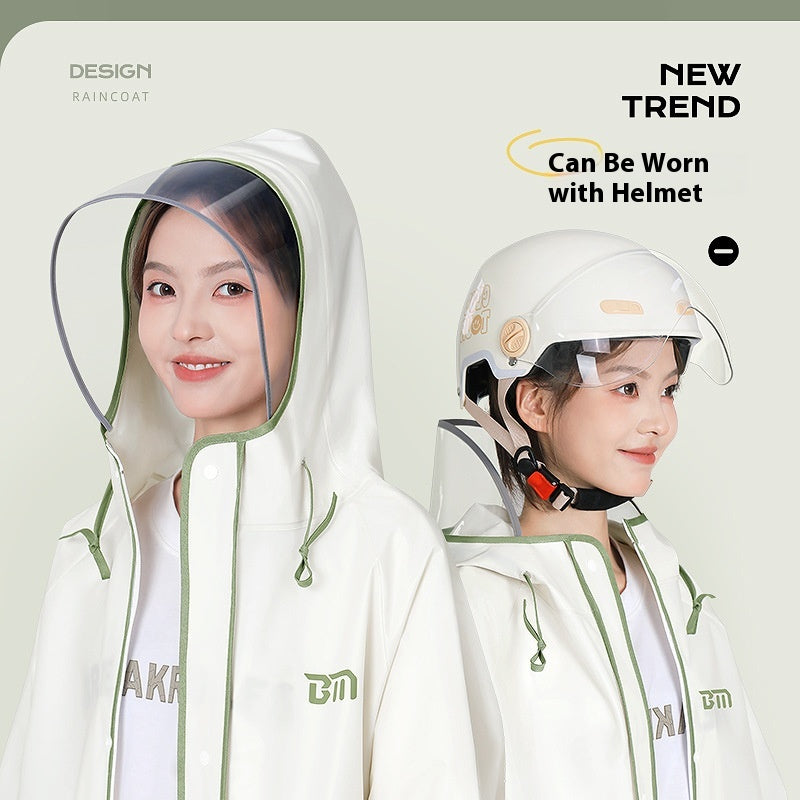 Port extérieur Long corps complet imperméable électrique voiture voiture humaine séparation de voiture imperméable pour les femmes