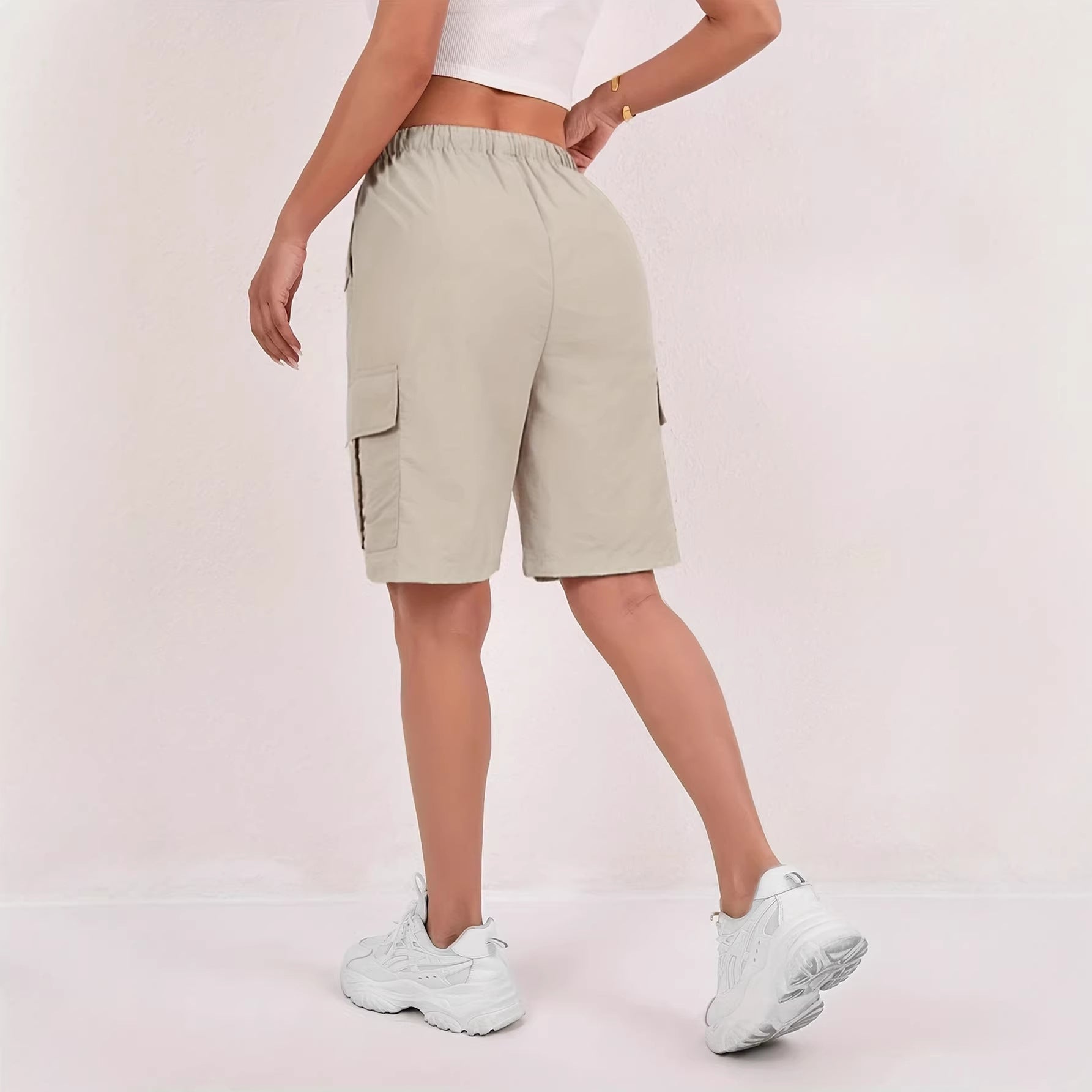 Casual Drawstring Capri Pantalons Trendy Sportswear pour le commerce électronique