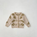 Ensemble de deux pièces de sweater pour enfants Leaf Jacquard