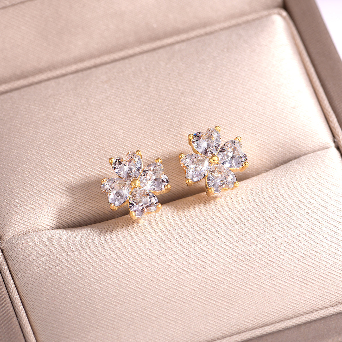 S925 Sterling Silver Clover Earrings