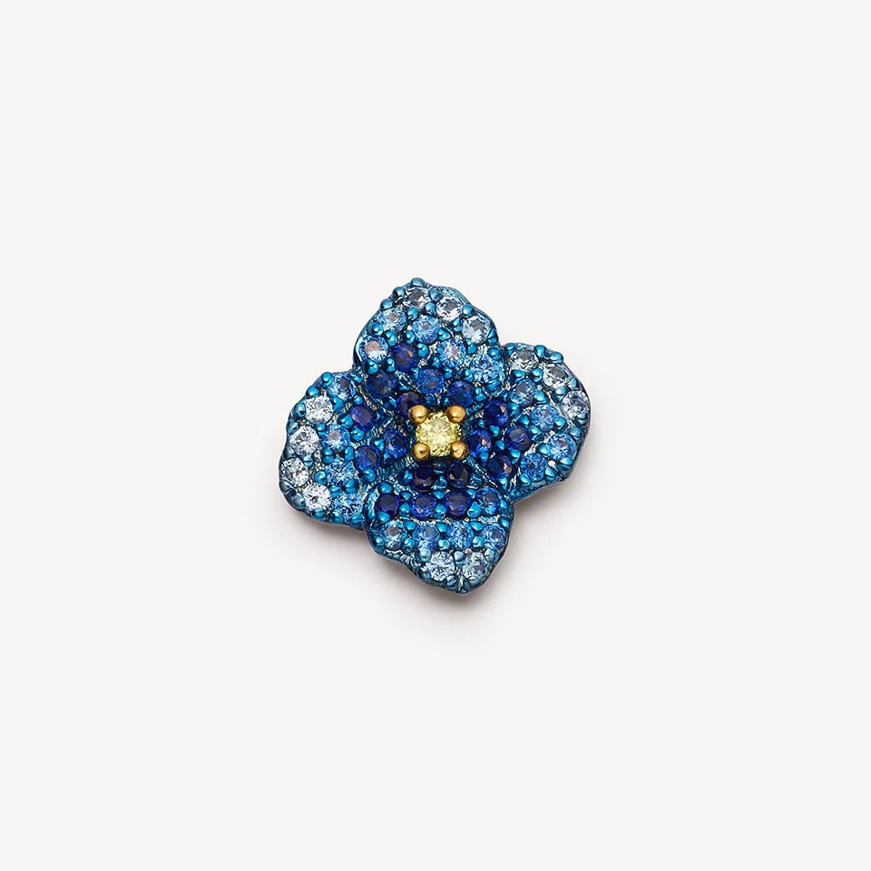 Pendentif Fleur Multicolore Zircon Accessoire