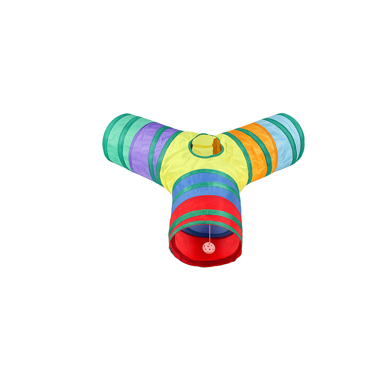 Jouet Cat Rainbow Tunnel Double-tête à travers léger pliage facile à récepteur Pet Accueil T
