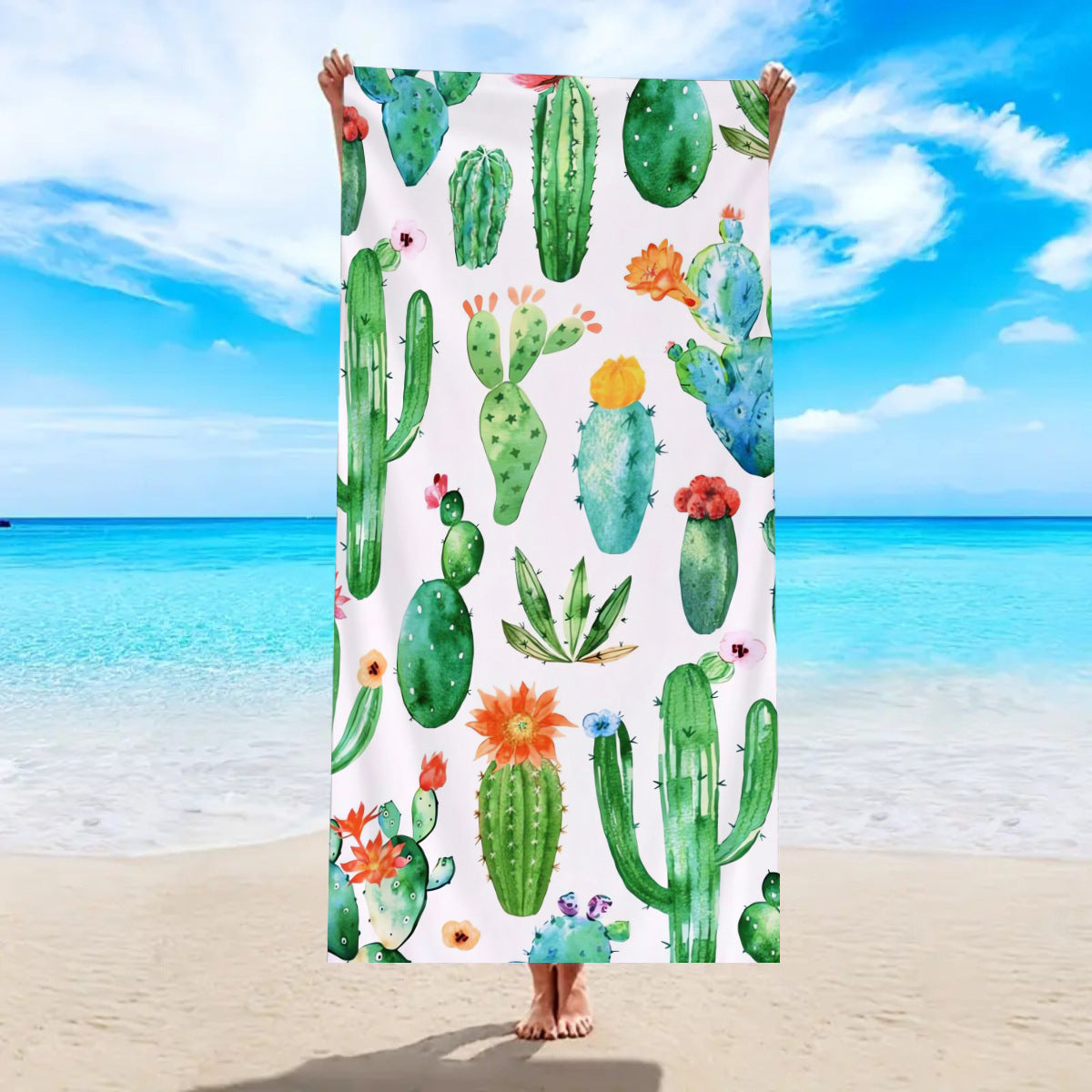 Serviette de bain de plage Microfibre à séchage rapide Velvet double face