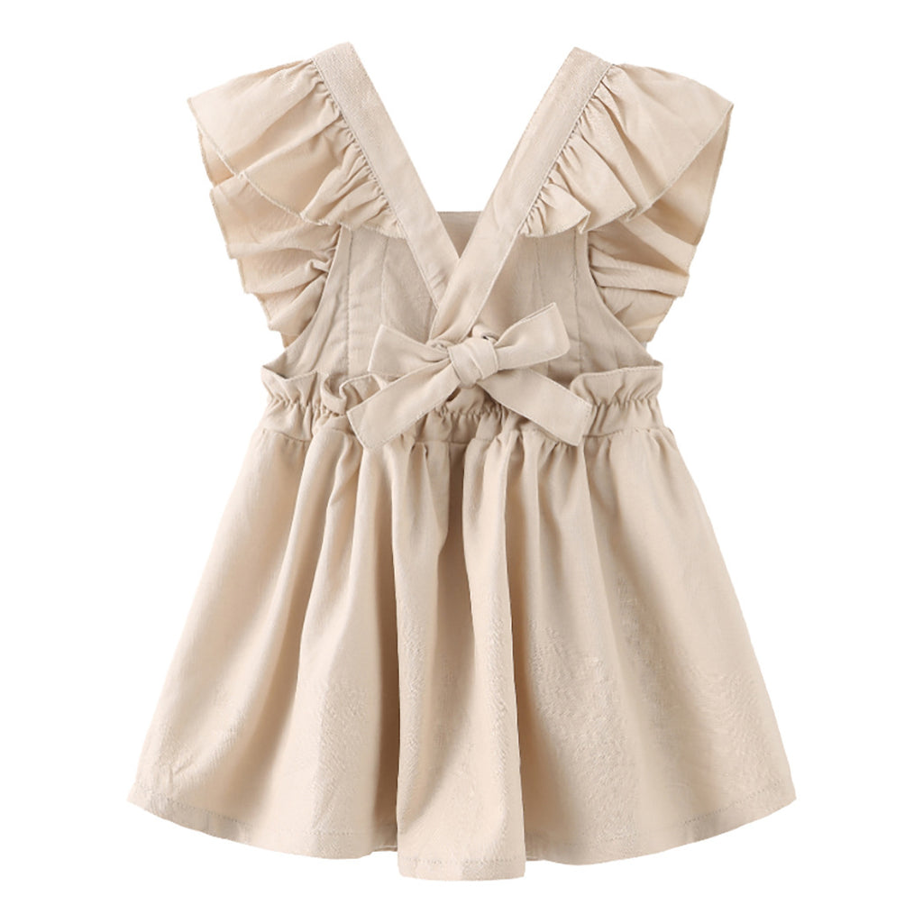 Robe de plage pour filles Baby Cotton Et Lin