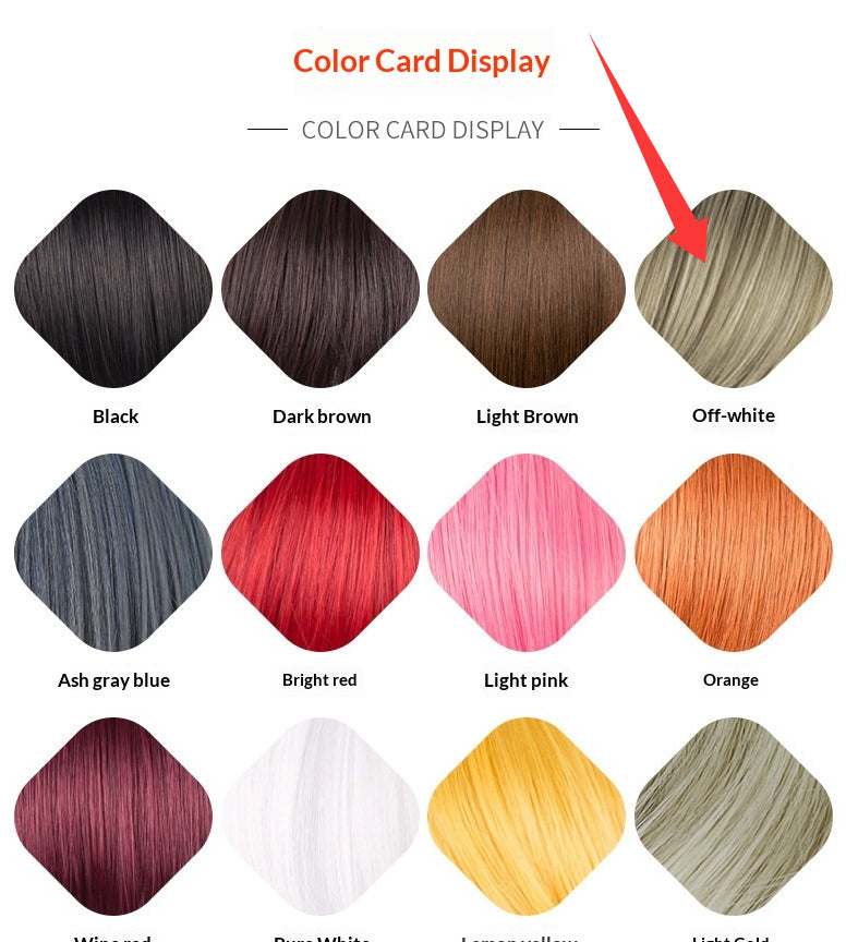 Women High Temperature Fiber Wig with Middle Part