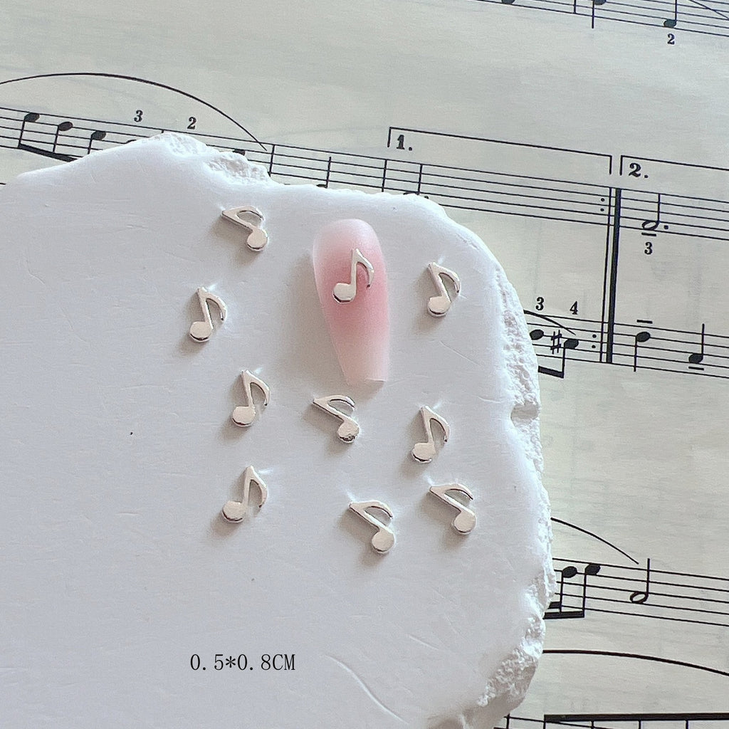 Symboles de musique Alliage de bijoux Nails Accessoires en métal