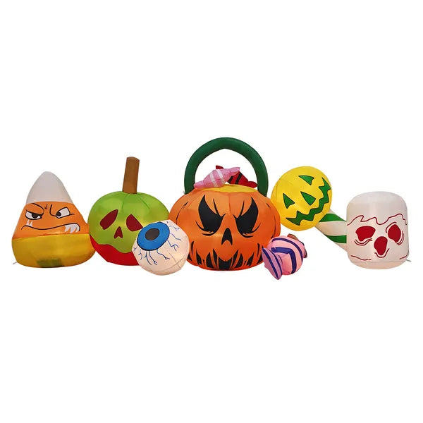 8FT Long Halloween gonflables Pumpkins Eyeball Décorations extérieures