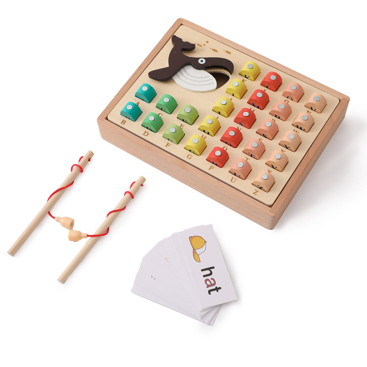 Wooden educational desktop toy set for babies