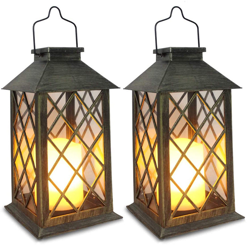 Lampe de décoration de bougie extérieure solaire de jardin énergie