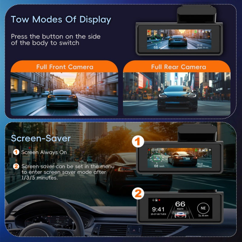 Dual-camera HD Night Vision Dash Cam