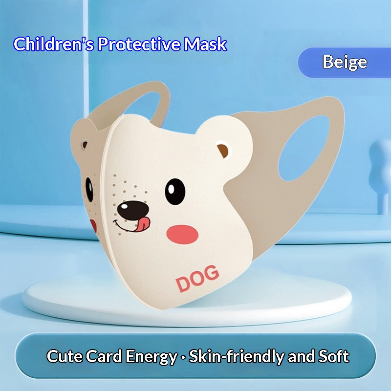 Mignon dessin animé enfants soleil-protection unisexe été UV-proof respirant masque visage