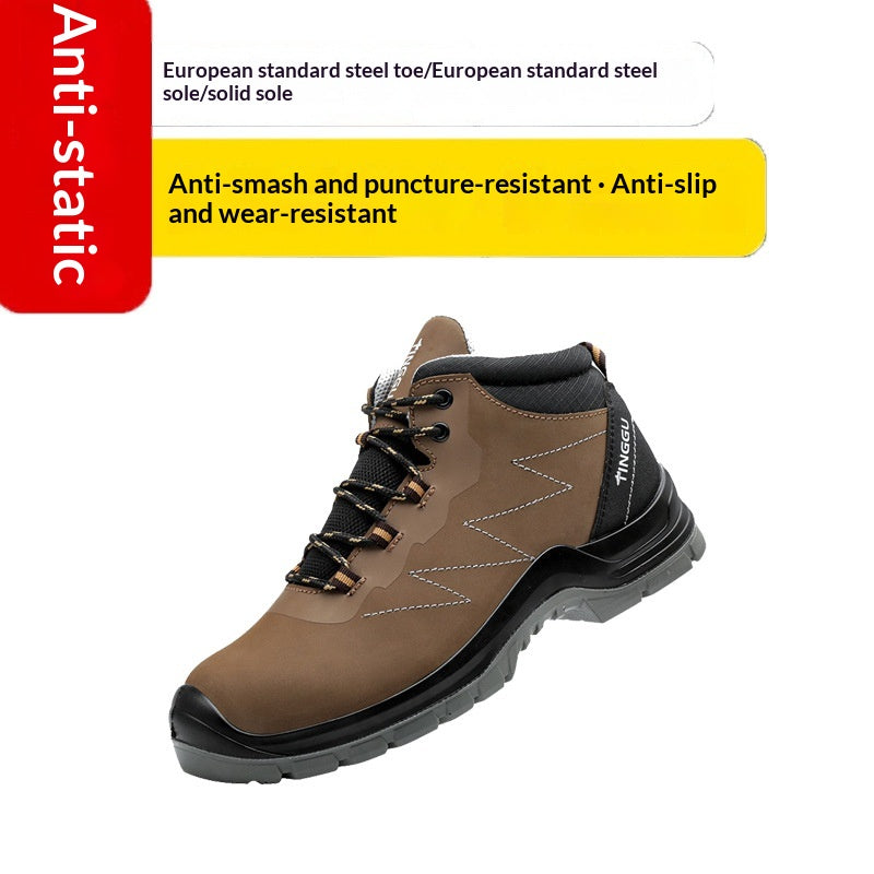Bottes de sécurité statiques pour hommes - Anti-peinture et protection contre les impacts