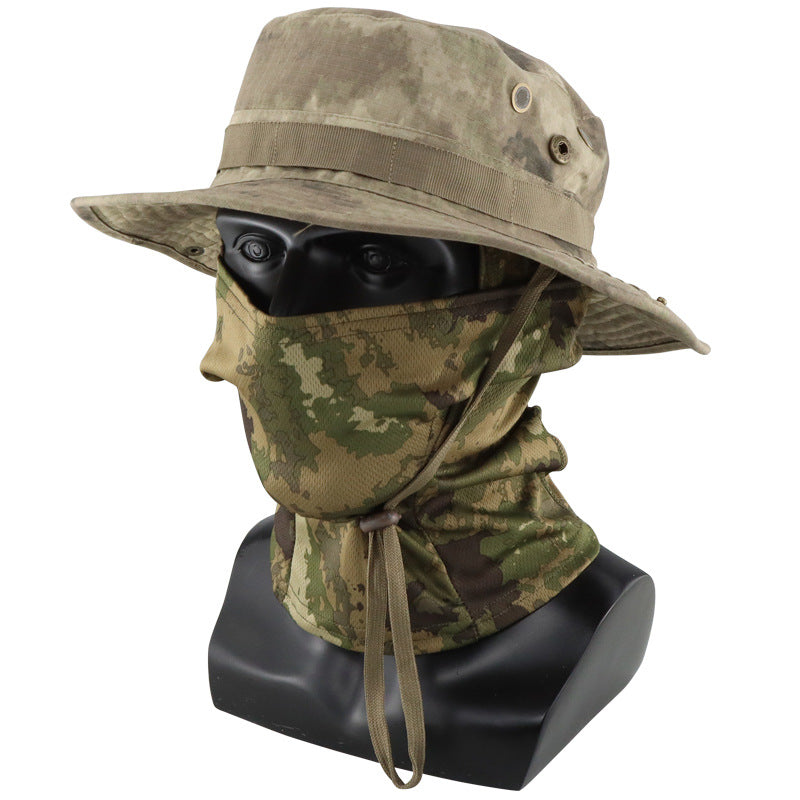 Protection solaire extérieure multifonctionnelle Chapeau de pêche respirant à bord rond
