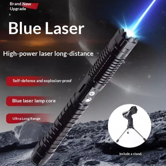 Lampe de poche laser bleu haute puissance pour le tir à longue distance extérieur