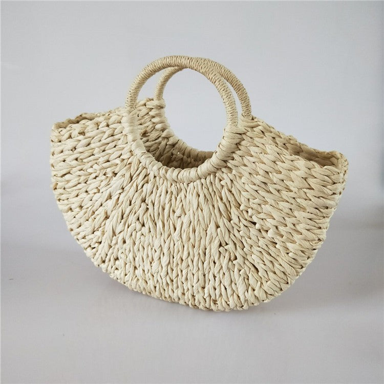 Sac de voyage semi-circulaire en papier vintage personnalisé avec grande capacité