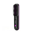 2 En 1 Combustion cheveux droites Lève-cheveux sans fil brosse cheveux chauffage rapide