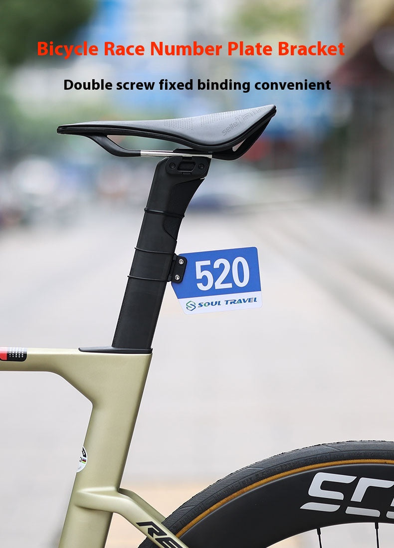 Vélo Cyclisme Numéro de compétition Plaque Mountain Bike Round Tube cassé Air Duct Fixed Br