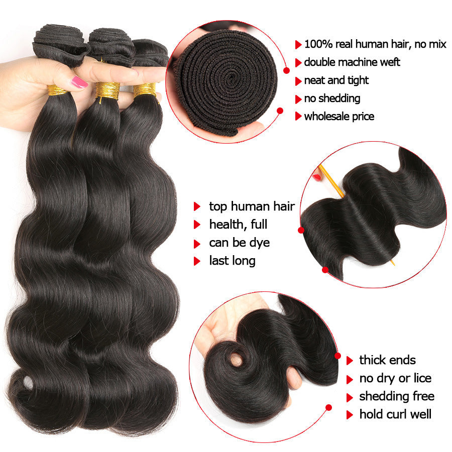 Morceaux de cheveux humains