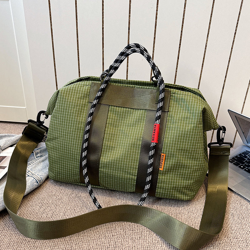 Grid Pattern Sac à fourre-tout de grande capacité