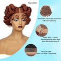 Women's Short Curly Wig with Hand Bangs and Full Cap