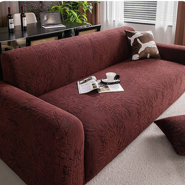 Accueil Loisirs Retro Jacquard Velvet Canapé Couverture