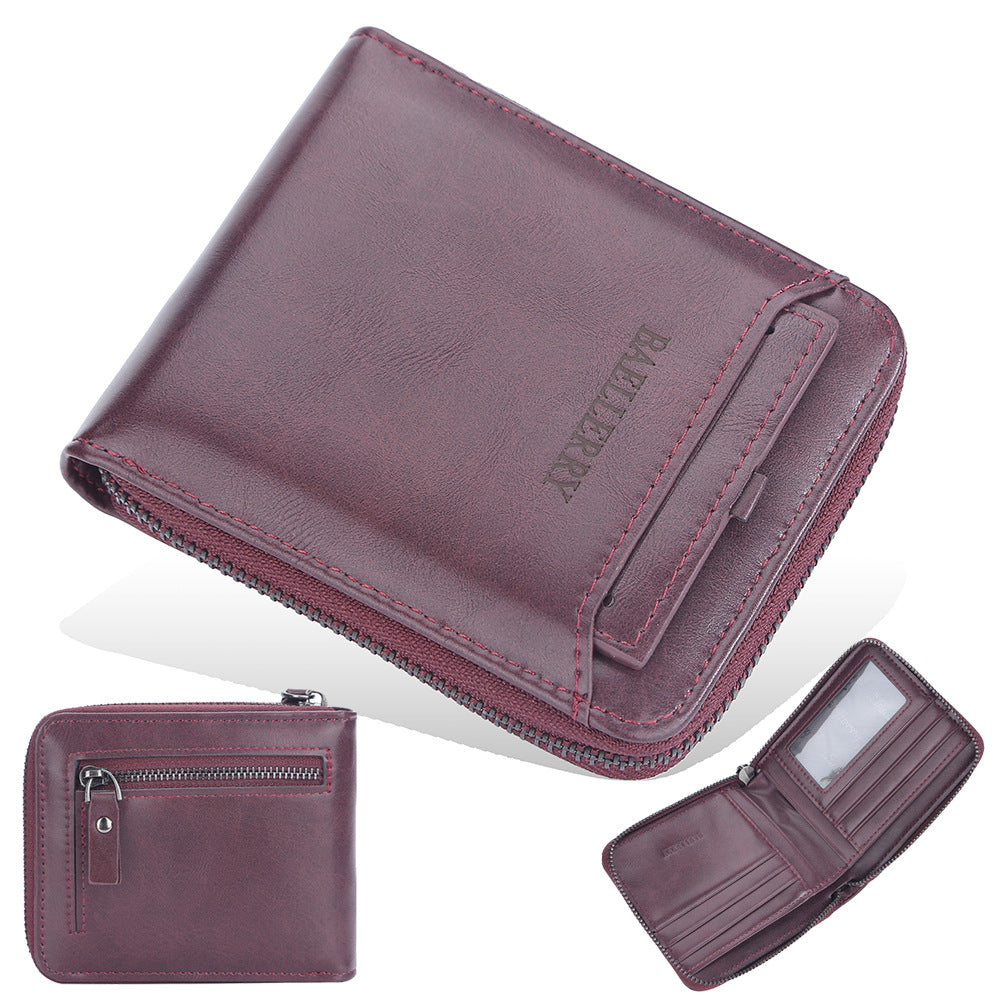 Business Retro Multi Card Slots Portefeuille Hommes