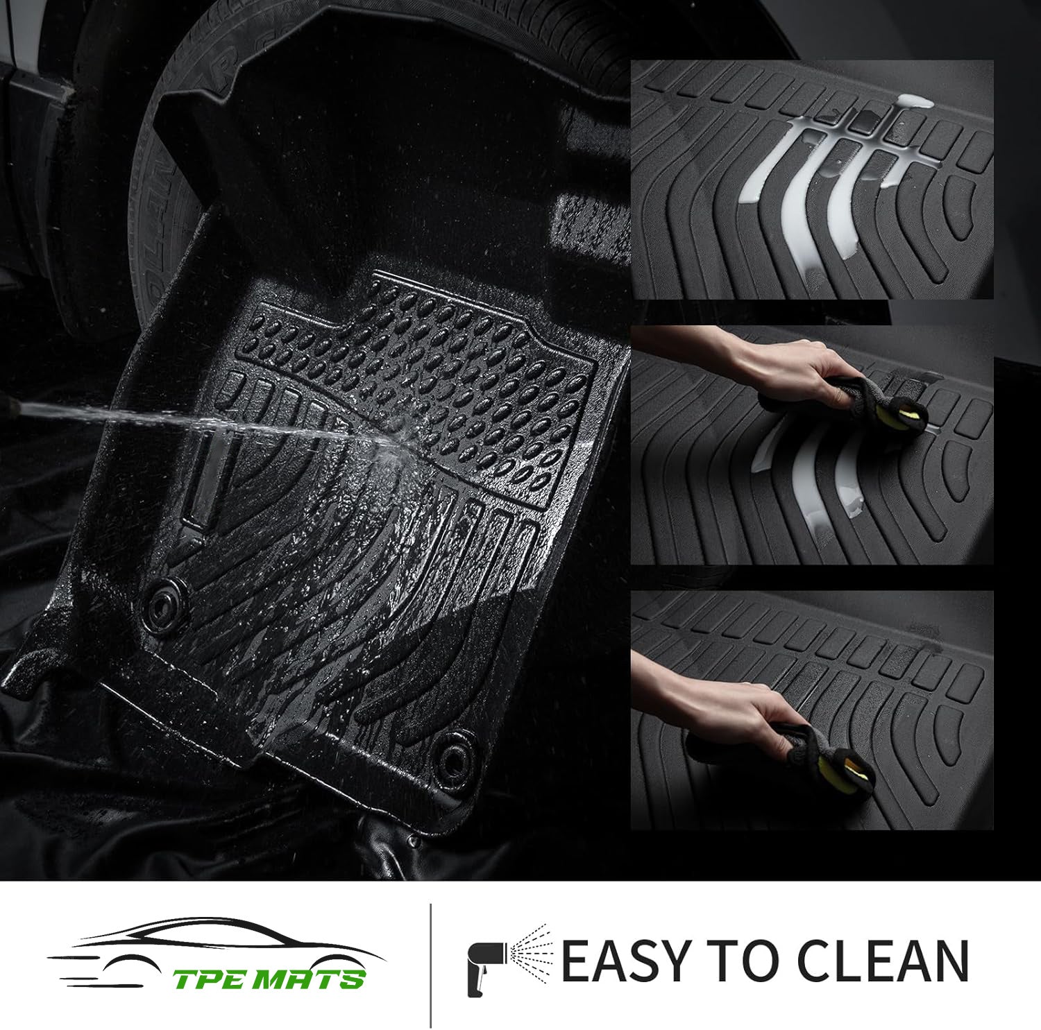 Tapis d'étage sur mesure pour Jetta 2019- Tapis de voiture imperméables Tous les tapis de garde météo lourd TP