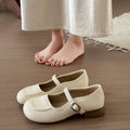 Femmes Minimalist Vintage tressé Strap Plats Matching Daily
