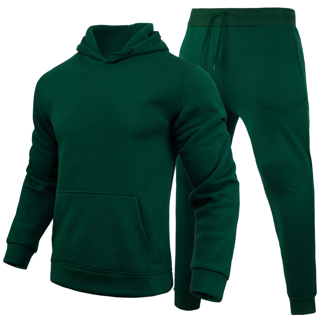 Slim-fit Ensemble de hoodie de couleur solide Urban Casual