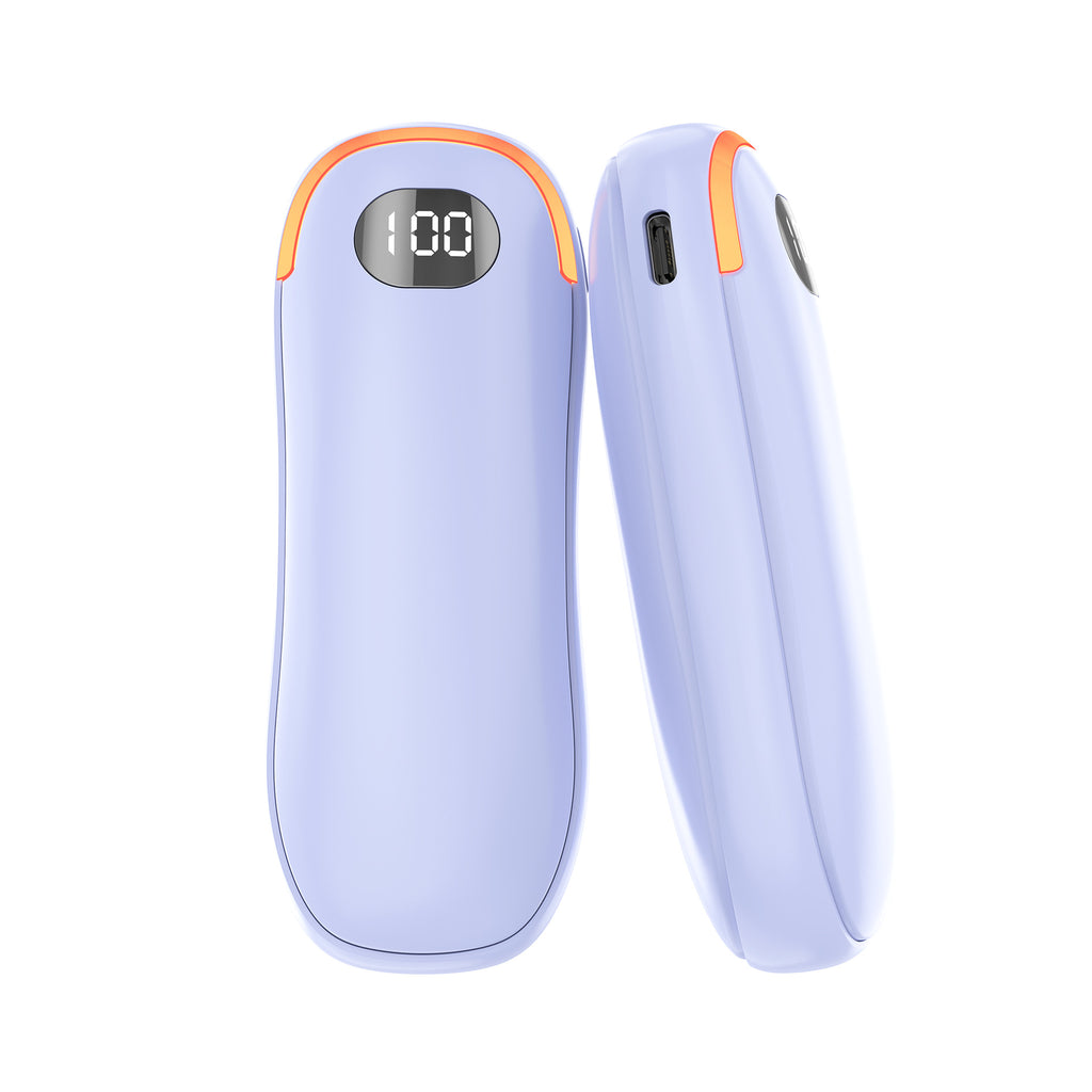 Power Bank Hand Warmer Affichage numérique Régulateur de température Double face chauffant Pad