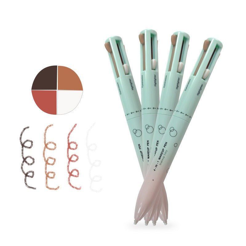 4 stylo de maquillage en 1 stylo de maquillage multifonctionnel avec eyeliner