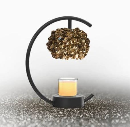 Aromathérapie en fer brut Moulage de cire Bougie d'huile parfumée Warmer Chambre lampe de table