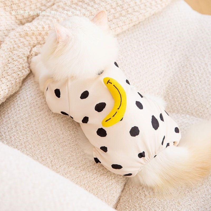Mignon Kitty Vêtements pour animaux de compagnie Anti-lint