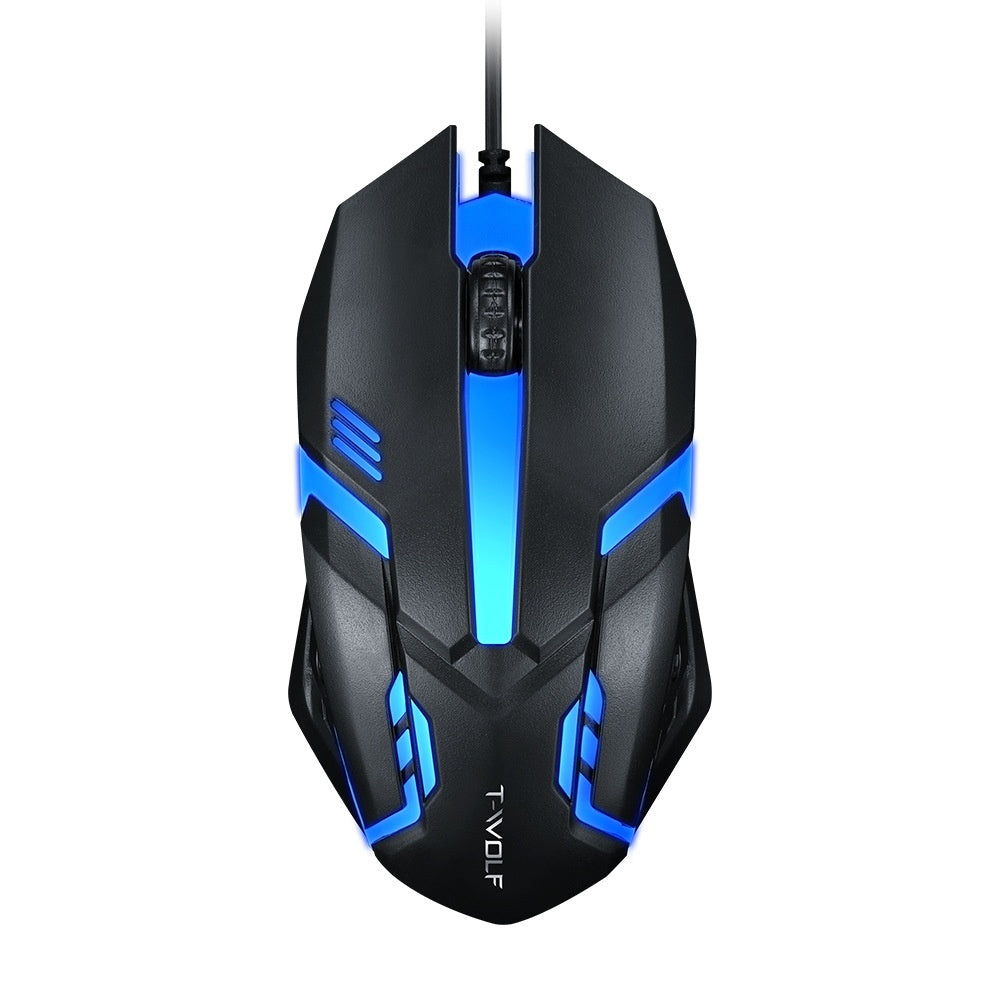 Wired Luminous Mouse USB Ordinateur de bureau RGB Notebook Office Jeu pas cher