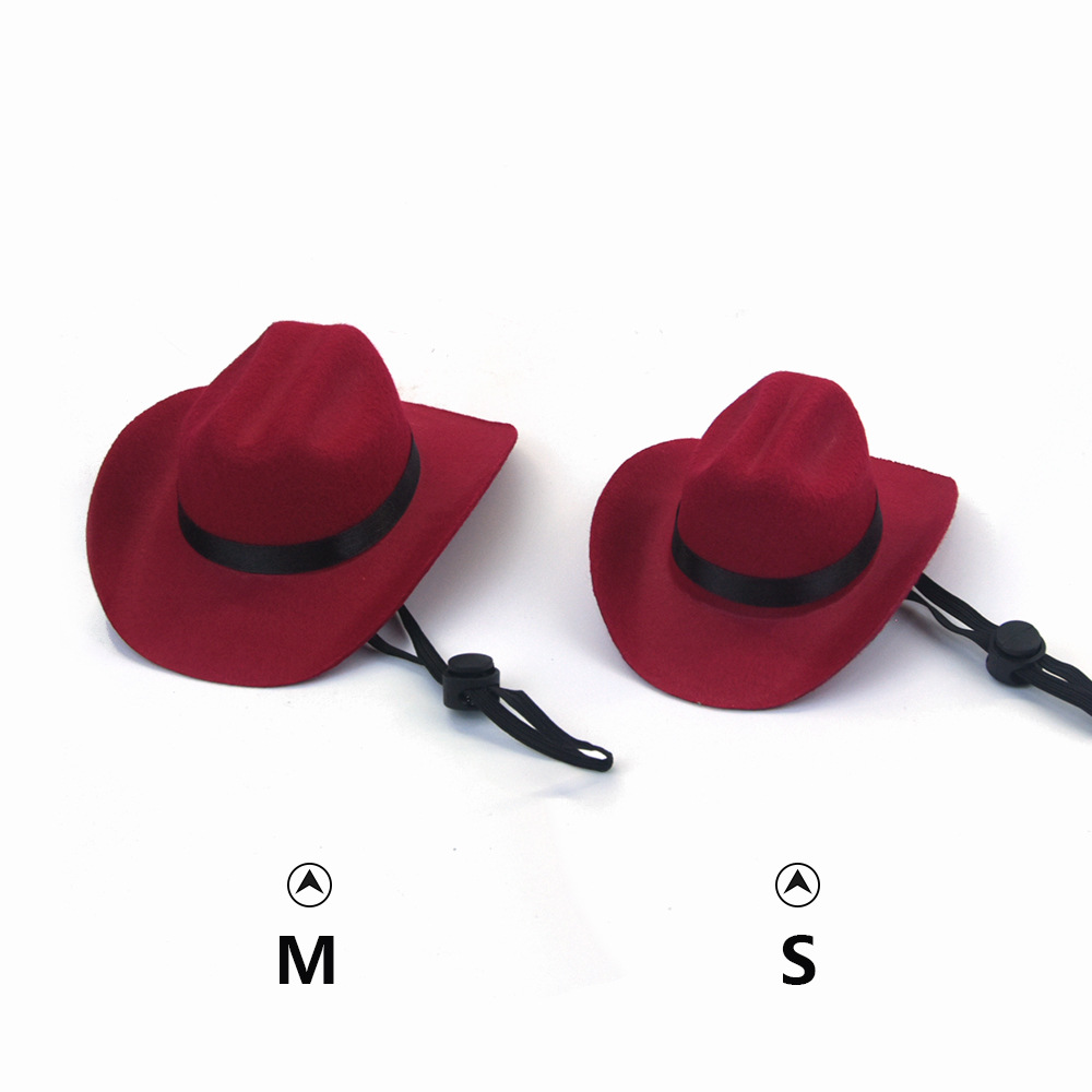 Petit chapeau de chien de cowboy pour chats chiens fête costume accessoires photo