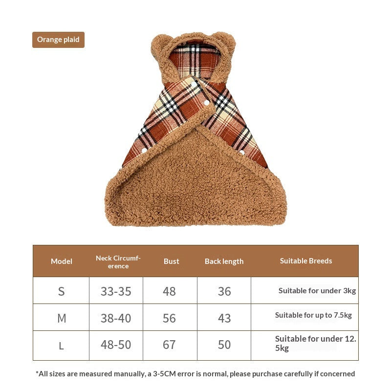 En peluche Cape Retro Maillard-style se vêtir comme un enveloppement ou le draper sur vous