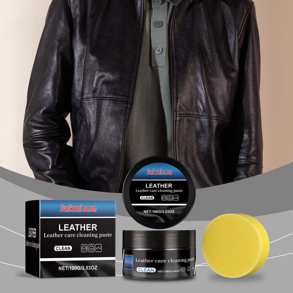 JAKEHOE Kit de soins de nettoyage en cuir