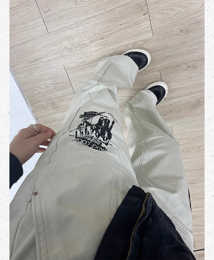Hip Hop Imprimer Jeans Printemps Homme