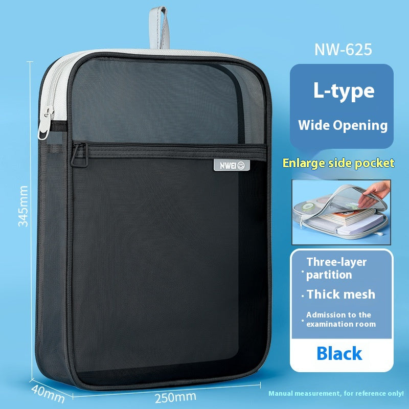 Type L Sujet Sujet Classification Dossier Sac d'entreposage transparent en papier d'essai